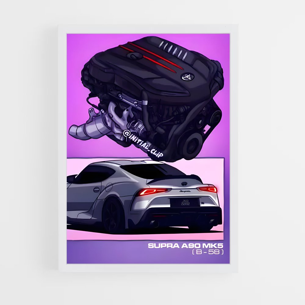 Poster V8 Powerhouse – affiche Toyota (vue 3)